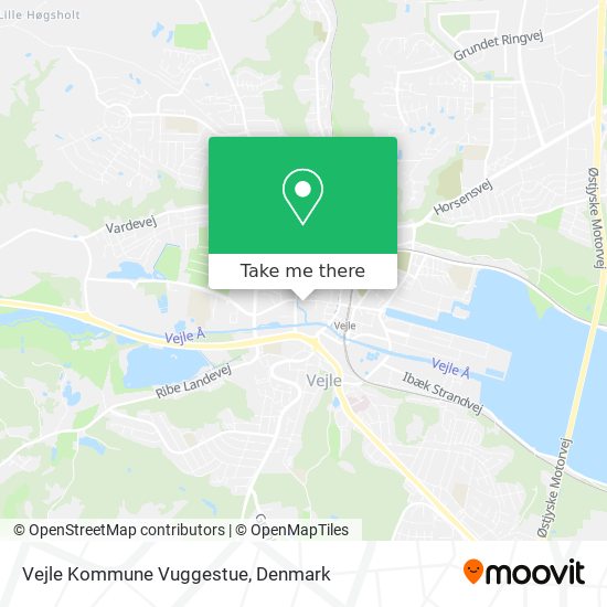 Vejle Kommune Vuggestue map