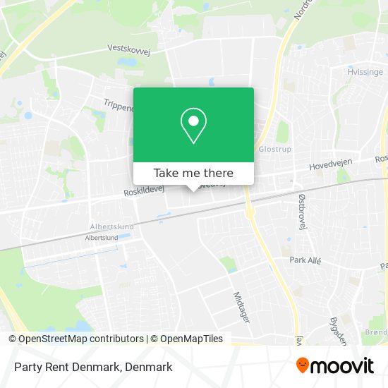 Party Rent Denmark map