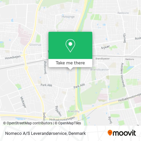 Nomeco A/S Leverandørservice map