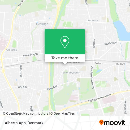 Alberts Aps map