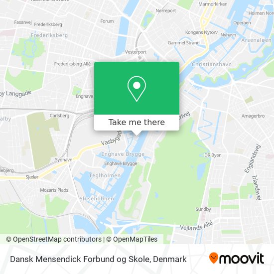 Dansk Mensendick Forbund og Skole map