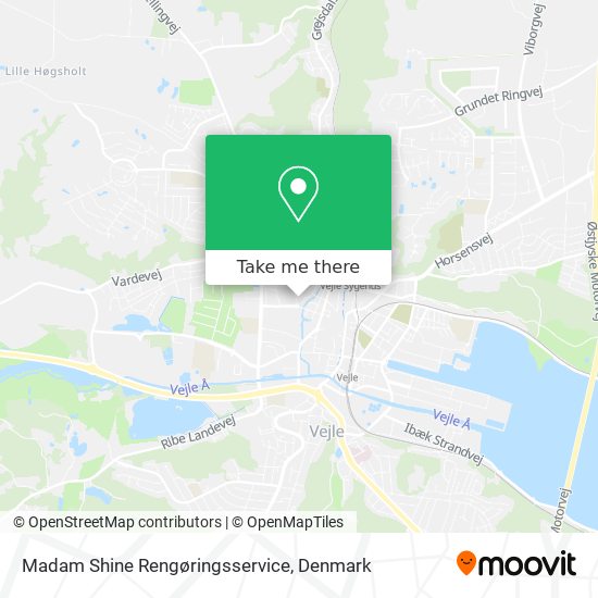 Madam Shine Rengøringsservice map