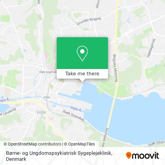 Børne- og Ungdomspsykiatrisk Sygeplejeklinik map