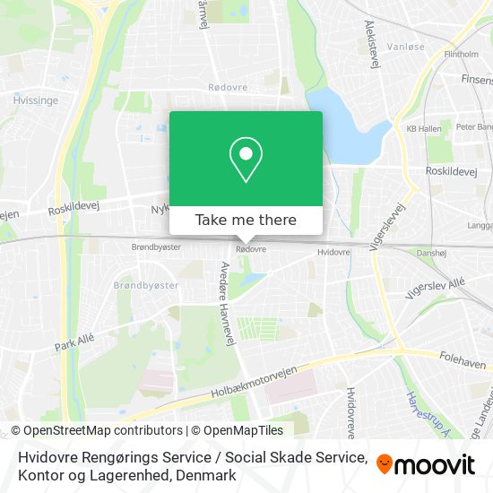 Hvidovre Rengørings Service / Social Skade Service, Kontor og Lagerenhed map