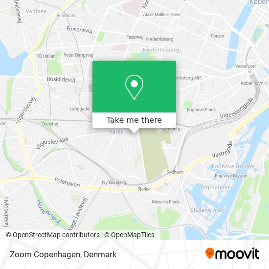 Zoom Copenhagen map