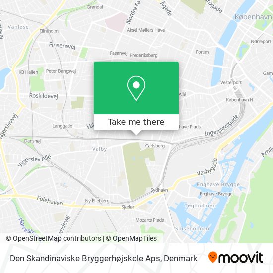 Den Skandinaviske Bryggerhøjskole Aps map