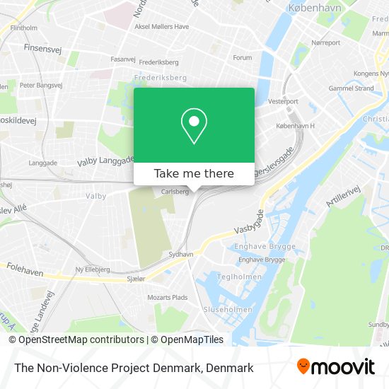 The Non-Violence Project Denmark map