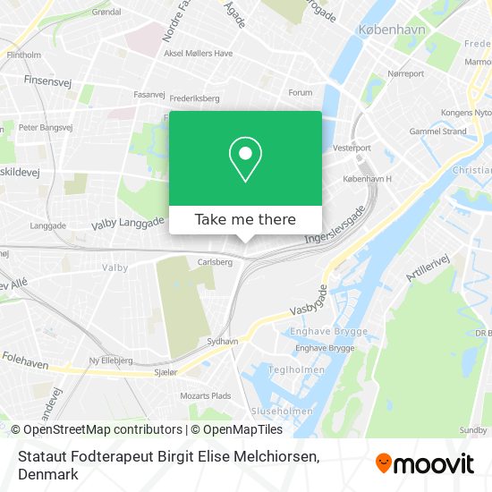 Stataut Fodterapeut Birgit Elise Melchiorsen map