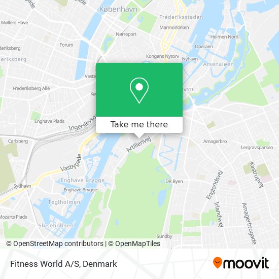 Fitness World A/S map