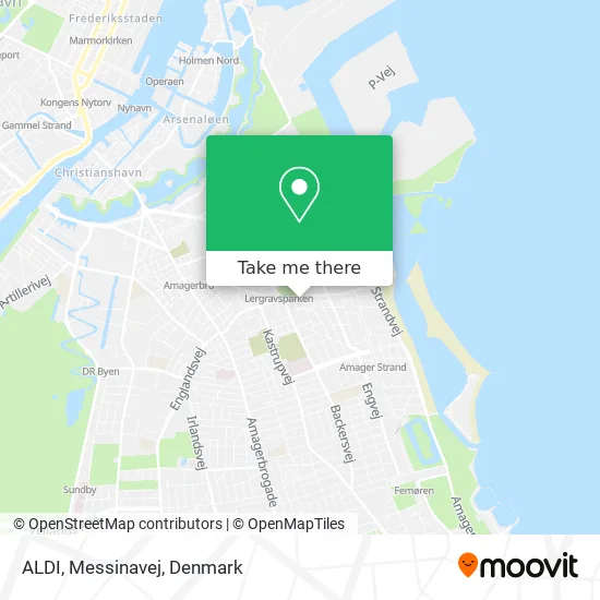 ALDI, Messinavej map