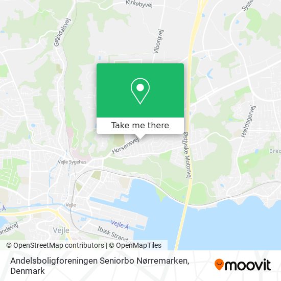 Andelsboligforeningen Seniorbo Nørremarken map