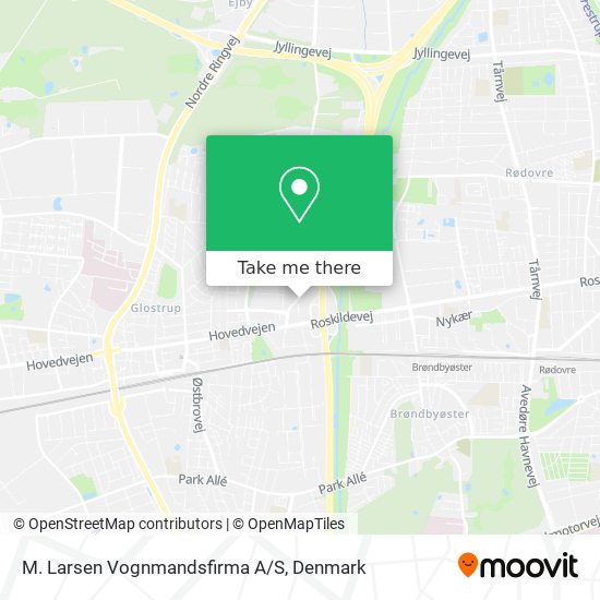 M. Larsen Vognmandsfirma A/S map