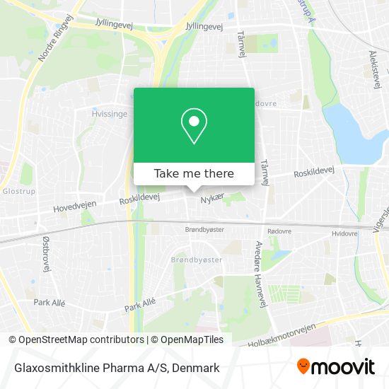 Glaxosmithkline Pharma A/S map