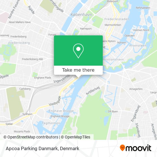 Apcoa Parking Danmark map