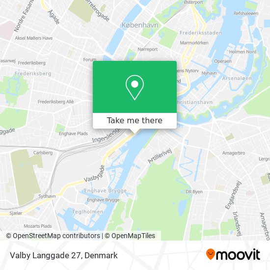 Valby Langgade 27 map