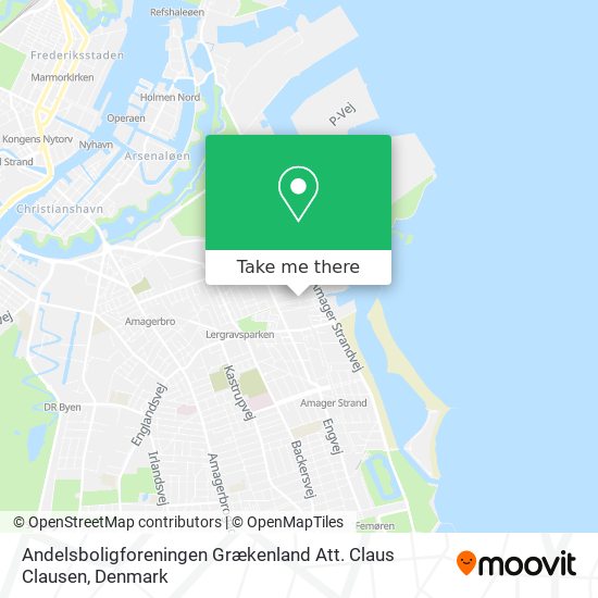 Andelsboligforeningen Grækenland Att. Claus Clausen map