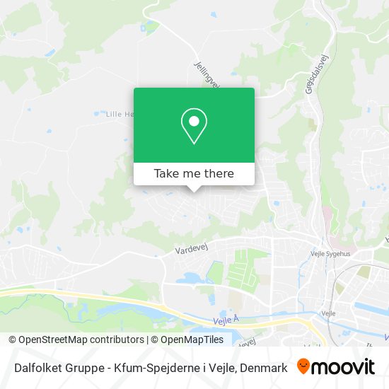 Dalfolket Gruppe - Kfum-Spejderne i Vejle map