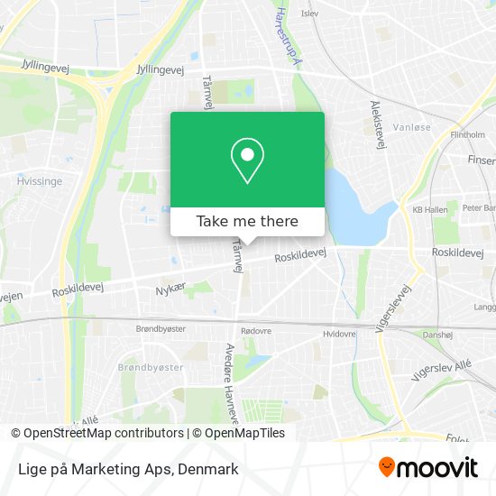 Lige på Marketing Aps map