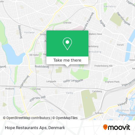 Hope Restaurants Aps map