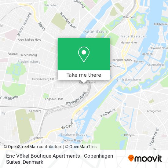 Eric Vökel Boutique Apartments - Copenhagen Suites map