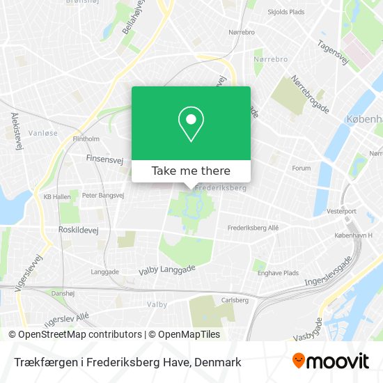 Trækfærgen i Frederiksberg Have map