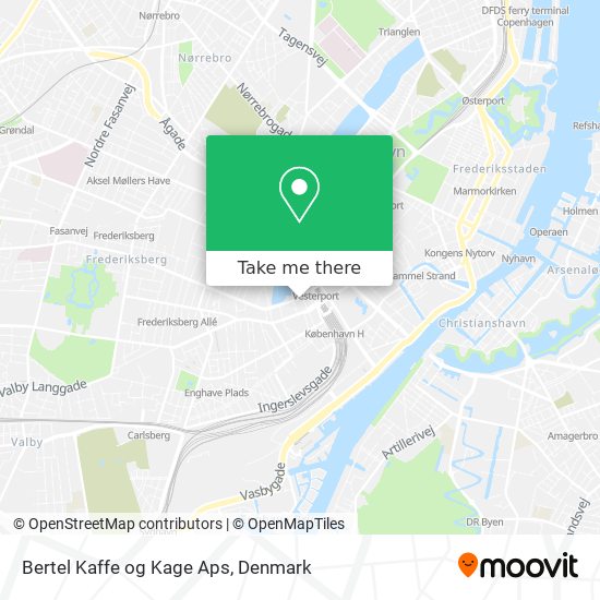 Bertel Kaffe og Kage Aps map