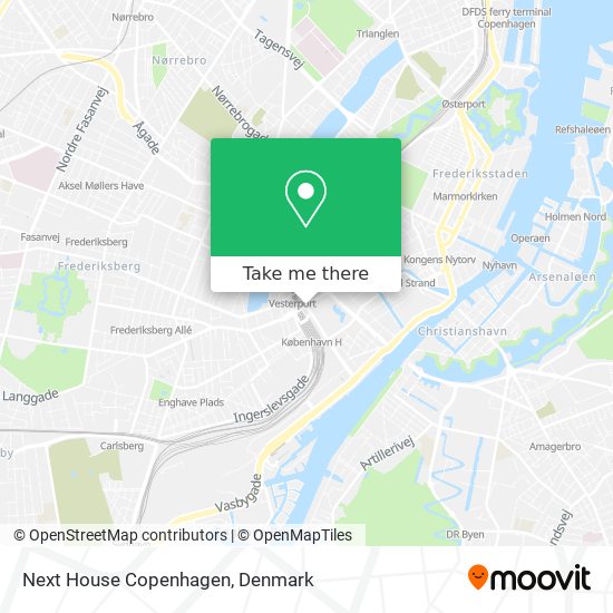 Next House Copenhagen map
