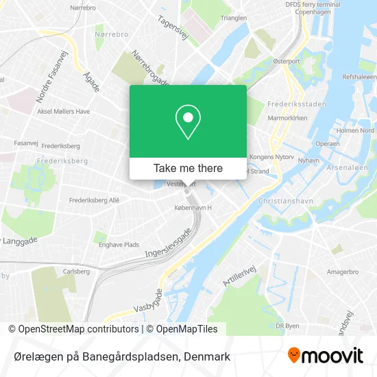 Ørelægen på Banegårdspladsen map
