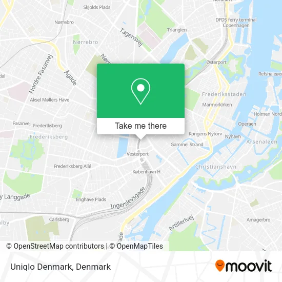 Uniqlo Denmark map