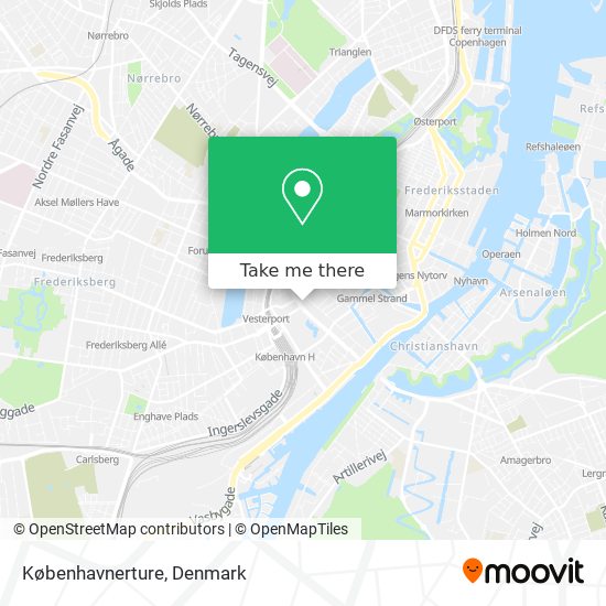 Københavnerture map