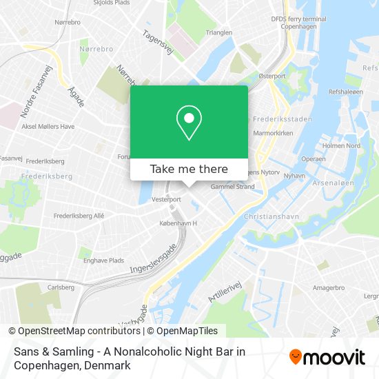 Sans & Samling - A Nonalcoholic Night Bar in Copenhagen map