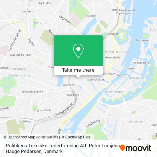 Politikens Tekniske Lederforening Att. Peter Larsjens Hauge Pedersen map