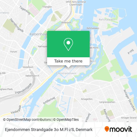Ejendommen Strandgade 3o M.Fl i / S map