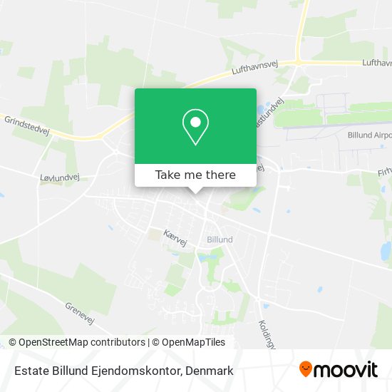 Estate Billund Ejendomskontor map