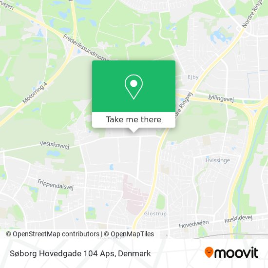Søborg Hovedgade 104 Aps map