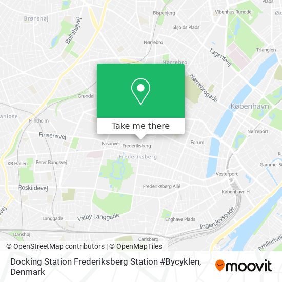 Docking Station Frederiksberg Station #Bycyklen map