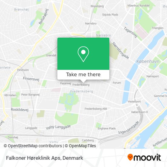 Falkoner Høreklinik Aps map