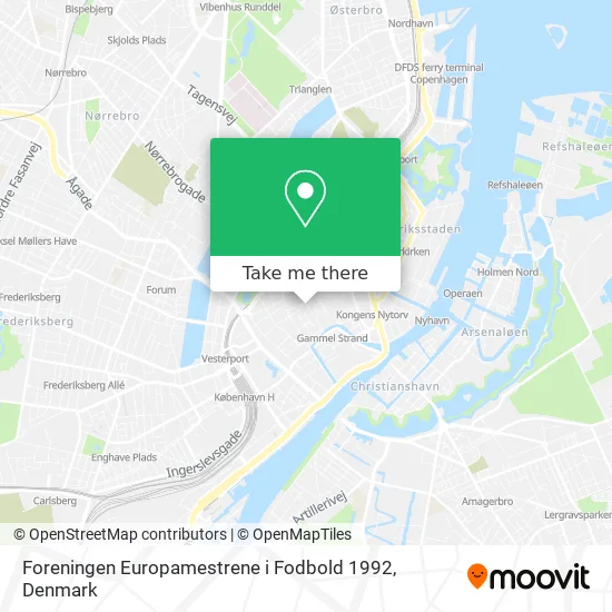 Foreningen Europamestrene i Fodbold 1992 map