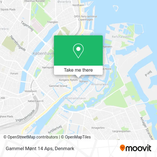 Gammel Mønt 14 Aps map