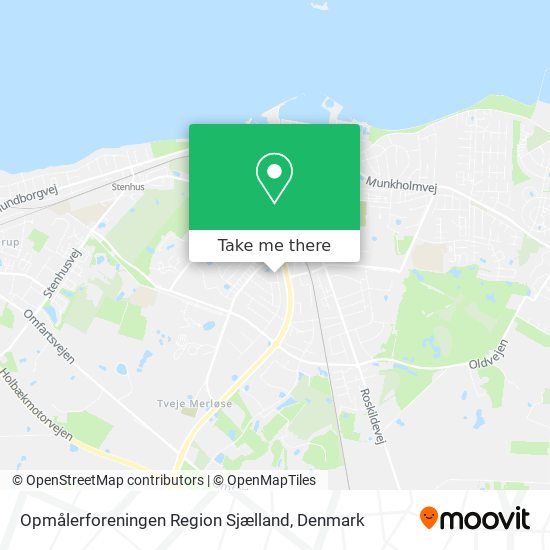 Opmålerforeningen Region Sjælland map