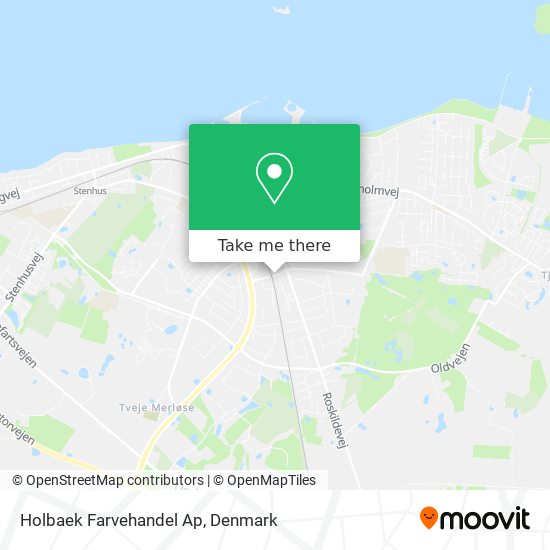 Holbaek Farvehandel Ap map