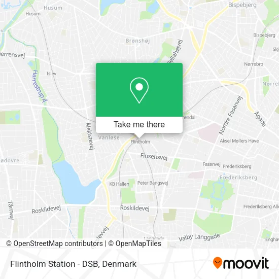 Flintholm Station - DSB map