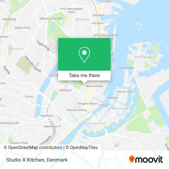 Studio X Kitchen map