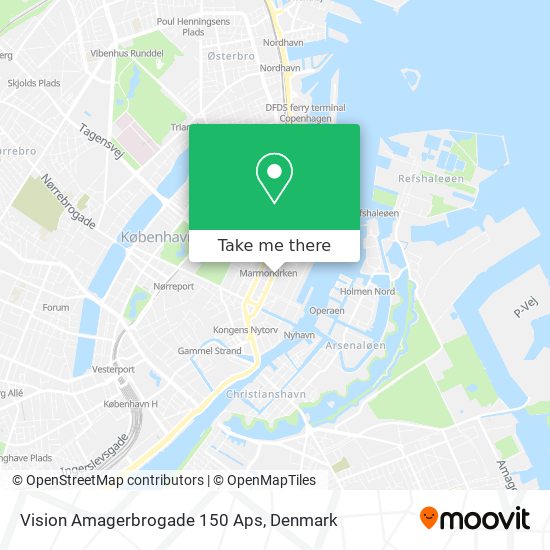 Vision Amagerbrogade 150 Aps map