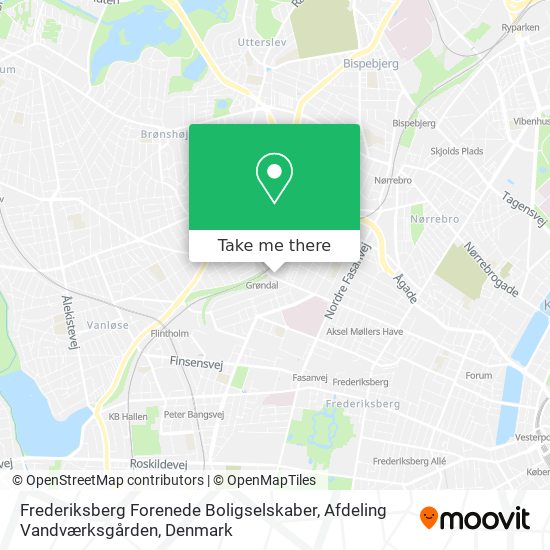 Frederiksberg Forenede Boligselskaber, Afdeling Vandværksgården map