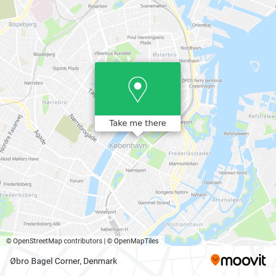 Øbro Bagel Corner map