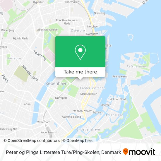 Peter og Pings Litterære Ture / Ping-Skolen map