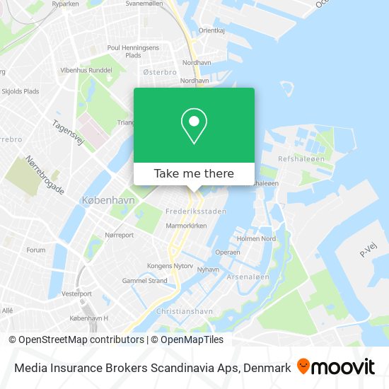 Media Insurance Brokers Scandinavia Aps map