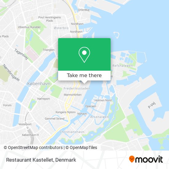 Restaurant Kastellet map