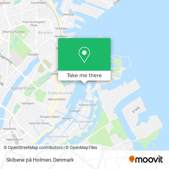 Skibene på Holmen map